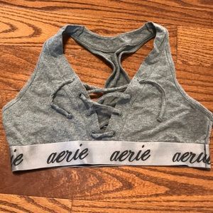 Aerie Grey Sports Bra